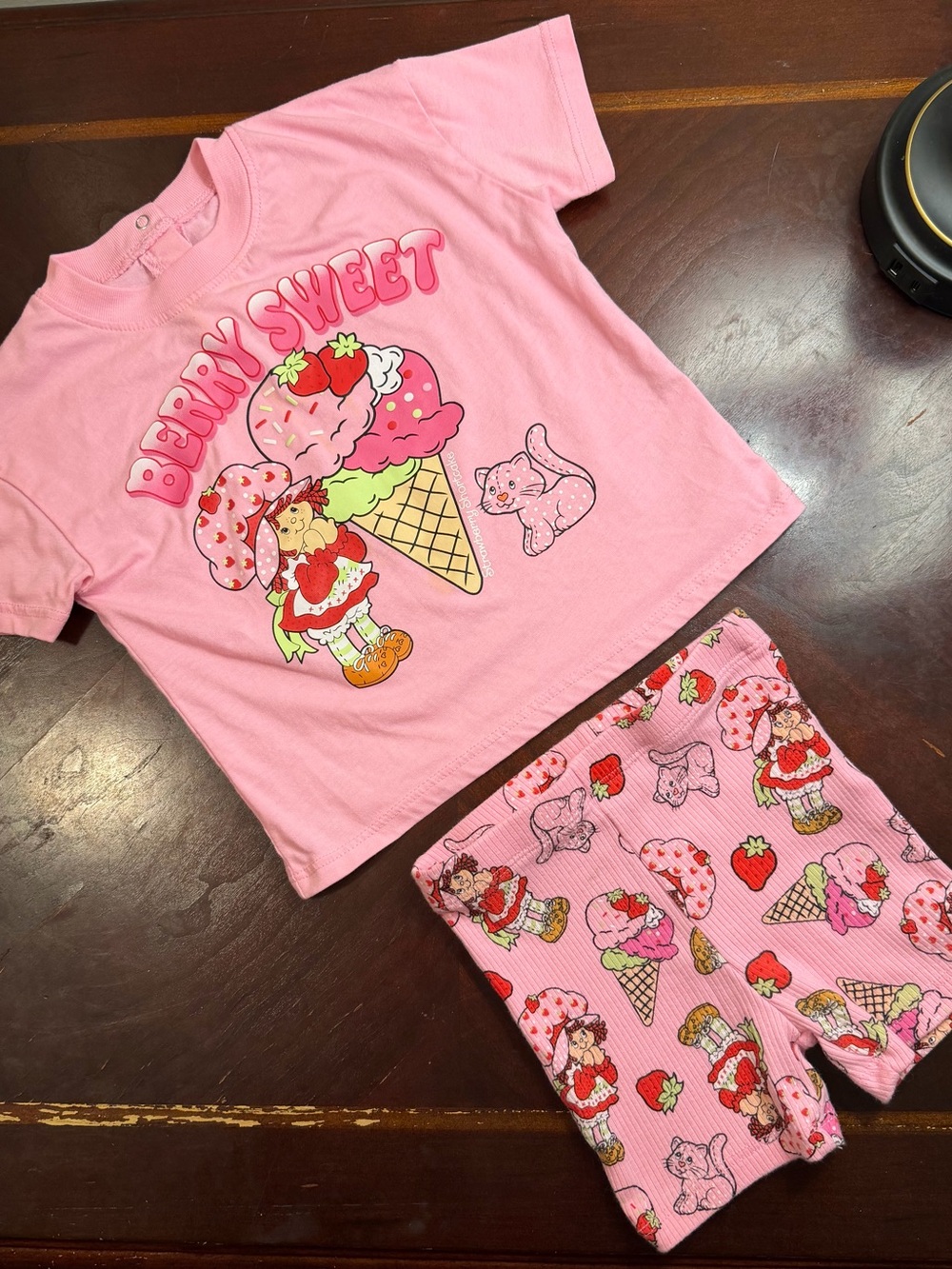 Pink "Berry Sweet" Kids Set - Strawberry Shortcake Style